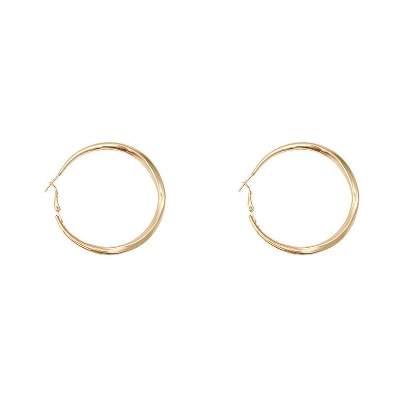 Senior Retro Earrings Women's Big Circle-Jewearrings