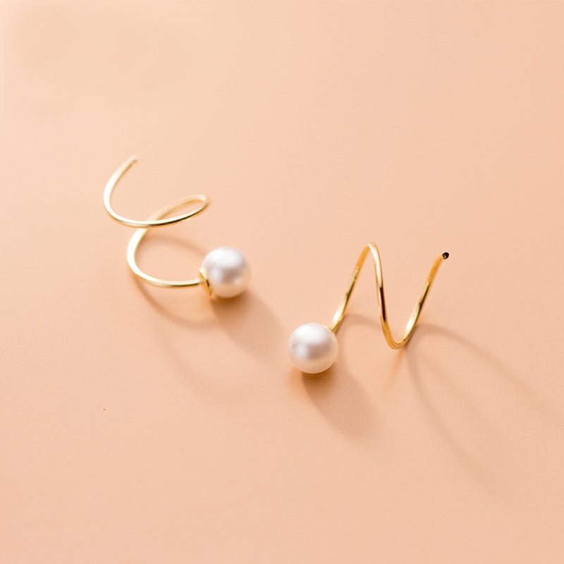 Shell Beads Synthetic Pearl Female Fashion Student Earrings-Jewearrings