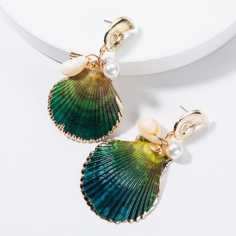 Shell earrings female fashion personalit-Jewearrings