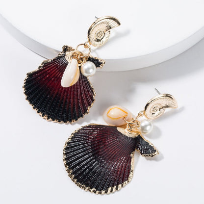 Shell earrings female fashion personalit-Jewearrings