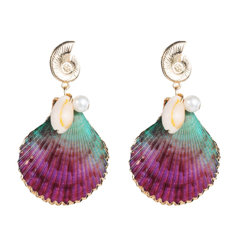 Shell earrings female fashion personalit-Jewearrings