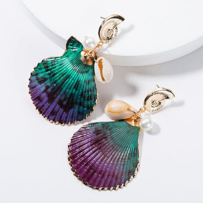 Shell earrings female fashion personalit-Jewearrings