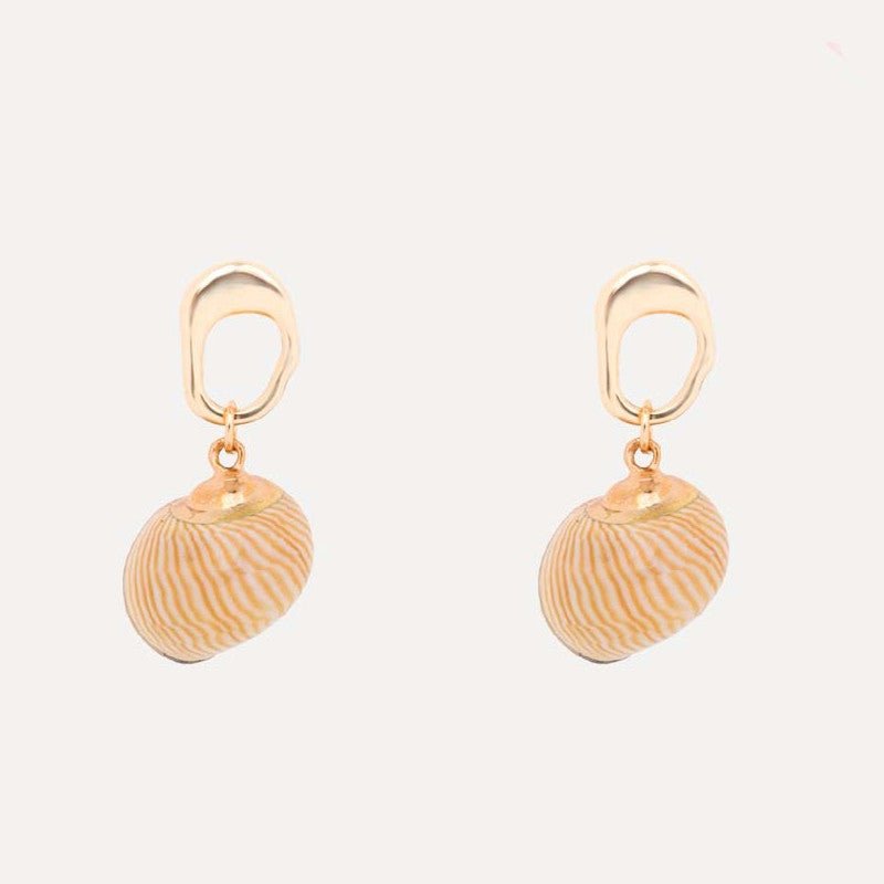 Shell Earrings S925 Silver Needle Stud Earrings-Jewearrings