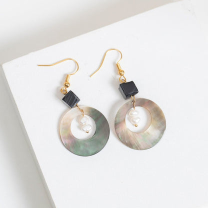 Shell Exaggerated High End Light Luxury Earrings-Jewearrings