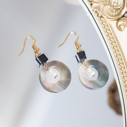 Shell Exaggerated High End Light Luxury Earrings-Jewearrings