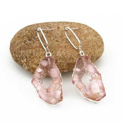 Shell hollow earrings-Jewearrings