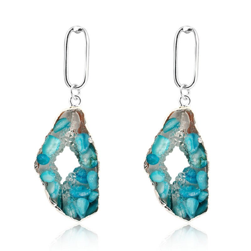 Shell hollow earrings-Jewearrings