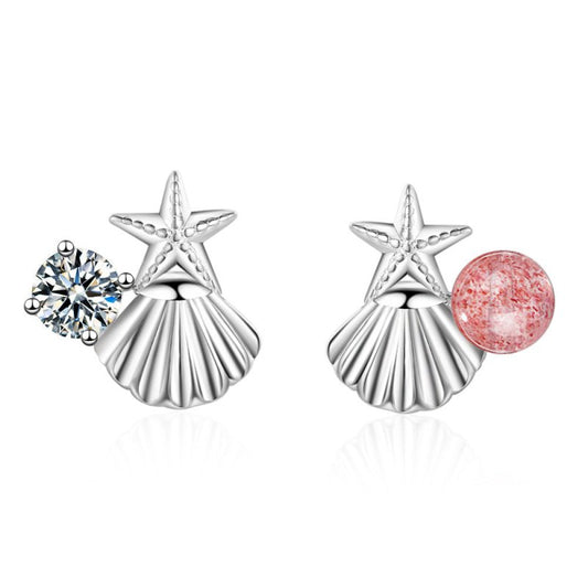 Shell Starfish Earrings Female Simple Students All-match Sky-Jewearrings