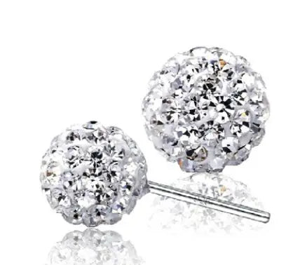 Shimmer & Shine: Disco Ball Earrings (6mm-12mm)-Jewearrings