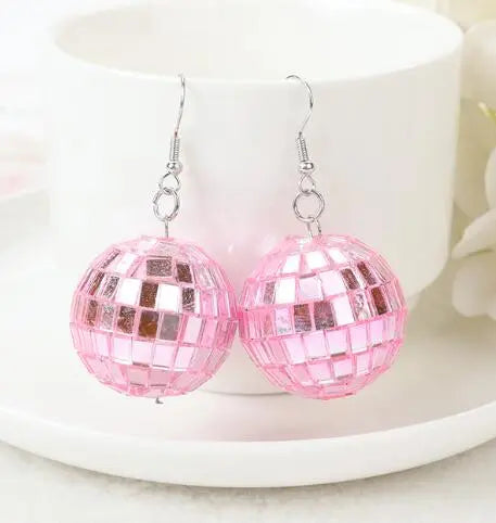 Shining Disco Ball Earrings.Vintage vibes meet modern style!-Jewearrings