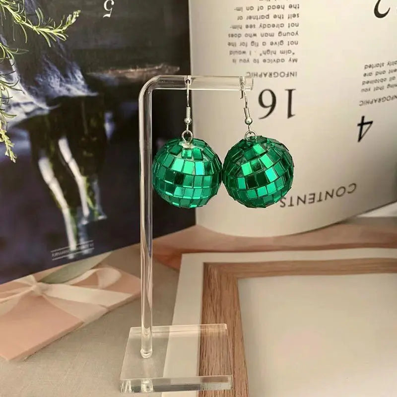 Shining Disco Ball Earrings.Vintage vibes meet modern style!-Jewearrings