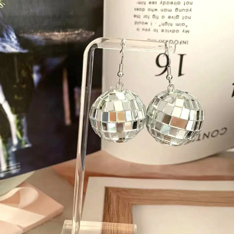 Shining Disco Ball Earrings.Vintage vibes meet modern style!-Jewearrings