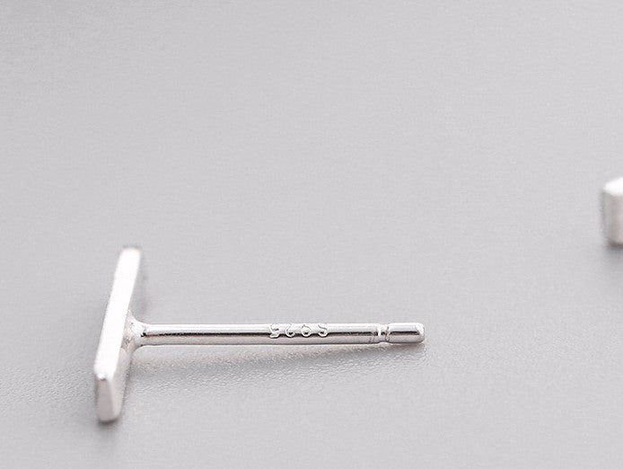 Simple 925 Sterling Silver Long Line Earrings For Women Hot Fashion sterling-silver-jewelry brinco brincos bijoux-Jewearrings