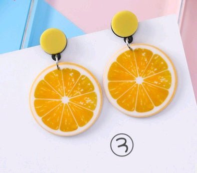 Simple acrylic earrings temperament retro exaggerated cold wind earrings super fairy personality long earrings jewelry-Jewearrings