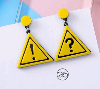 Simple acrylic earrings temperament retro exaggerated cold wind earrings super fairy personality long earrings jewelry-Jewearrings