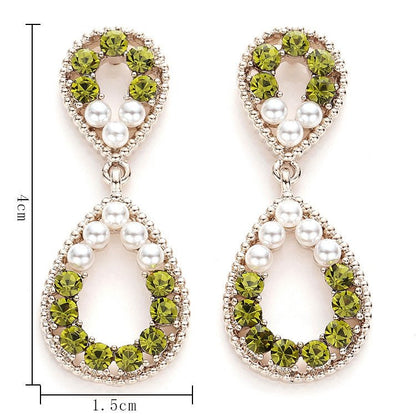 Simple Diamond Cutout Drop Earrings-Jewearrings