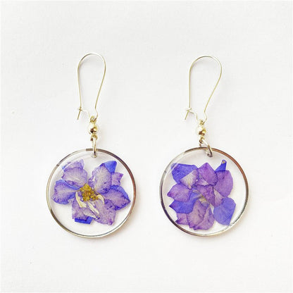 Simple Fashion Acrylic Dried Flower Earrings New-Jewearrings