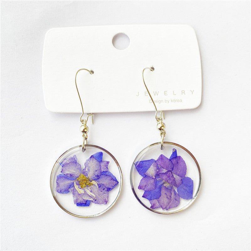 Simple Fashion Acrylic Dried Flower Earrings New-Jewearrings