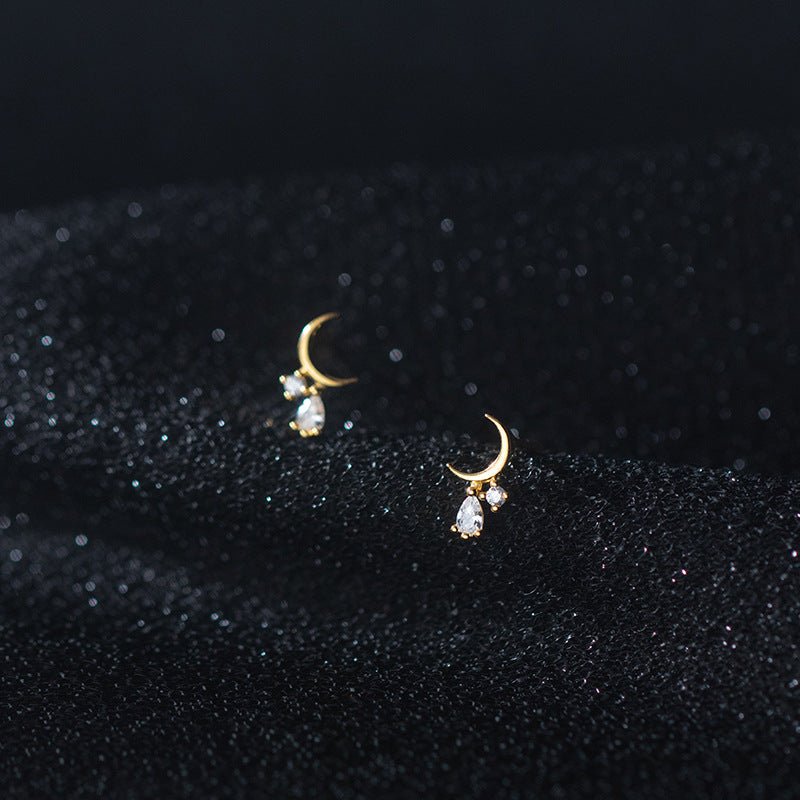 Simple Fashion Diamond Stud Earrings-Jewearrings