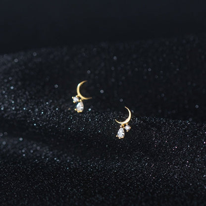 Simple Fashion Diamond Stud Earrings-Jewearrings