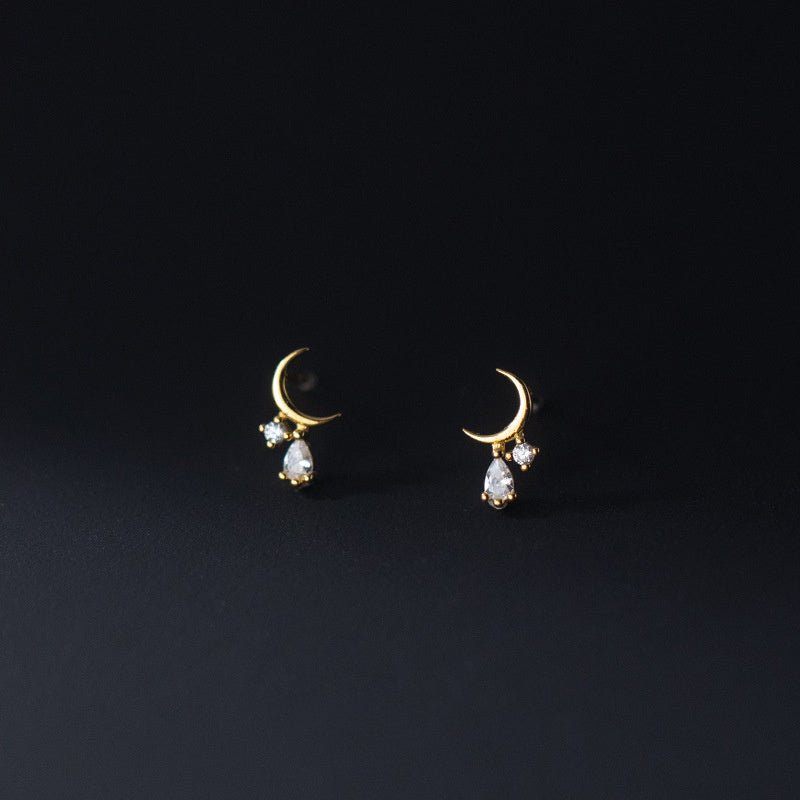 Simple Fashion Diamond Stud Earrings-Jewearrings