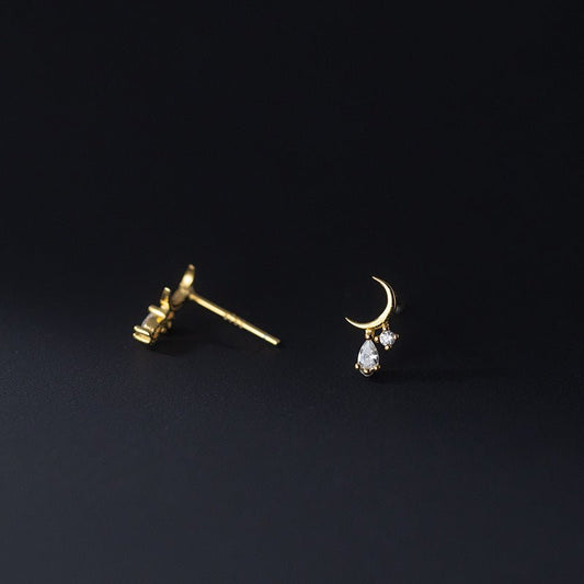 Simple Fashion Diamond Stud Earrings-Jewearrings