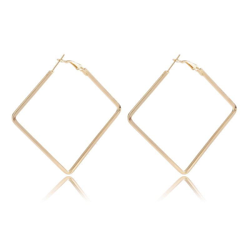 Simple Geometric Irregular Big Earrings Women-Jewearrings