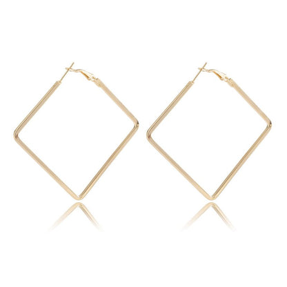 Simple Geometric Irregular Big Earrings Women-Jewearrings