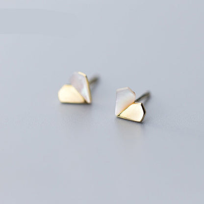 Simple Personality Shell Stud Earrings Women-Jewearrings