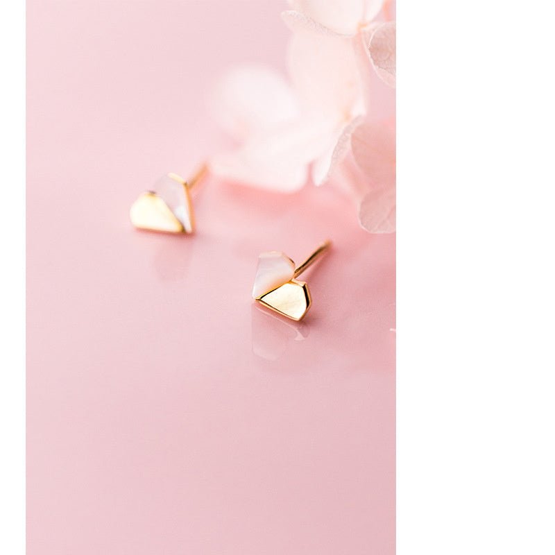 Simple Personality Shell Stud Earrings Women-Jewearrings