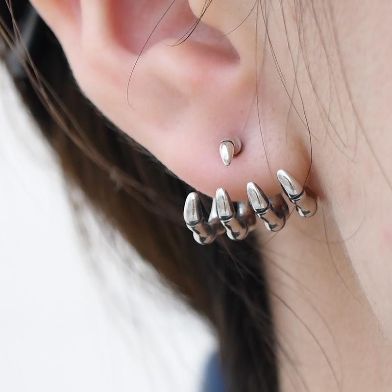 Skull Earrings Bone Shape-Jewearrings