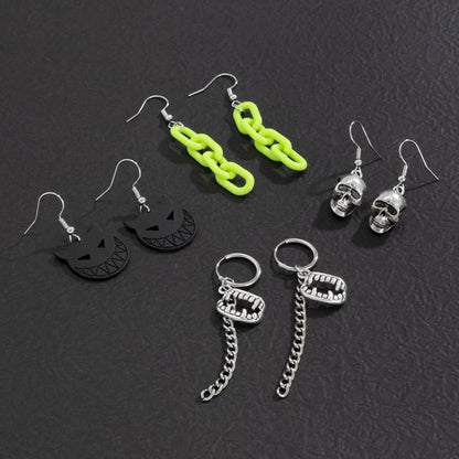 Skull Earrings Dark Funny-Jewearrings