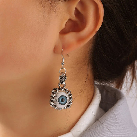 Skull Earrings European Personality Punk Style-Jewearrings