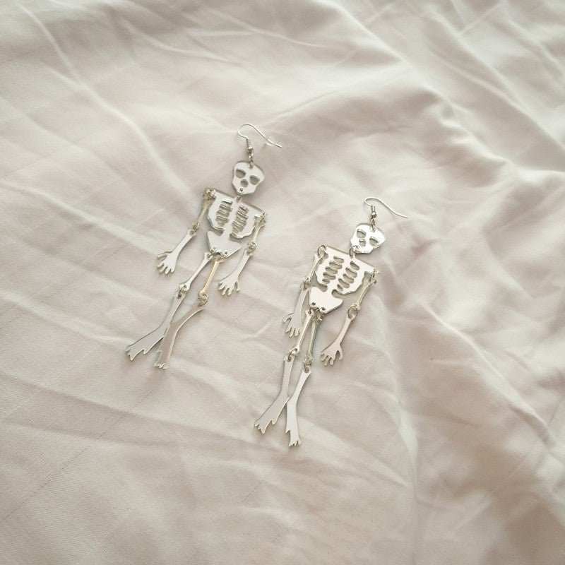 Skull Earrings Exaggerated-Jewearrings