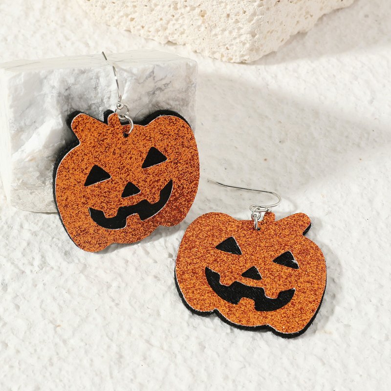 Skull Earrings Exaggerated Spider Halloween Gift-Jewearrings