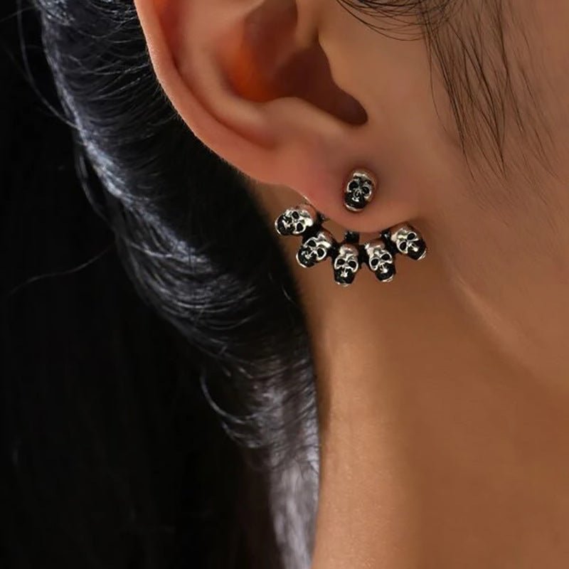 Skull Earrings Fashion Style Stud Earrings-Jewearrings