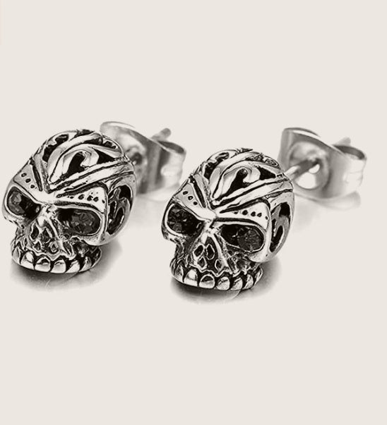 Skull Earrings Ghost Head Retro-Jewearrings