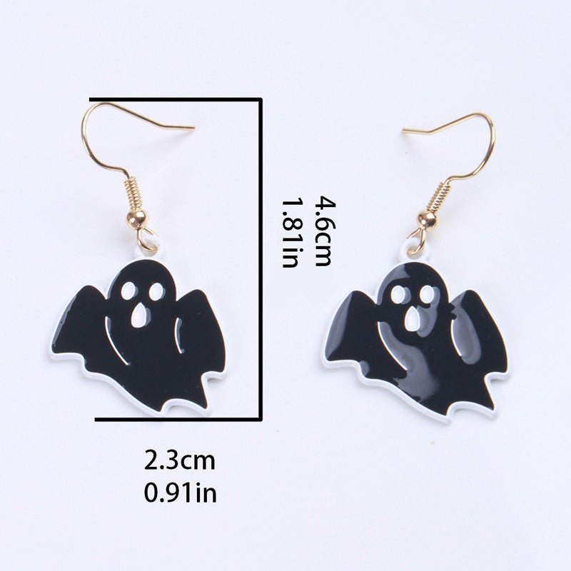 Skull Earrings Ghost Skull Ear Hook Holiday-Jewearrings