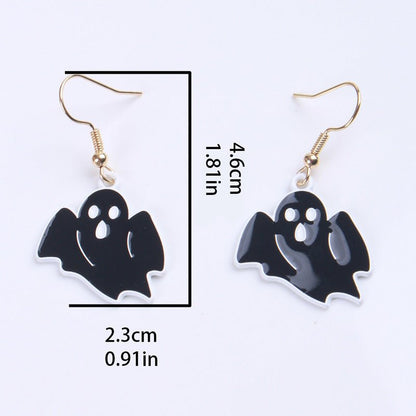 Skull Earrings Ghost Skull Ear Hook Holiday-Jewearrings