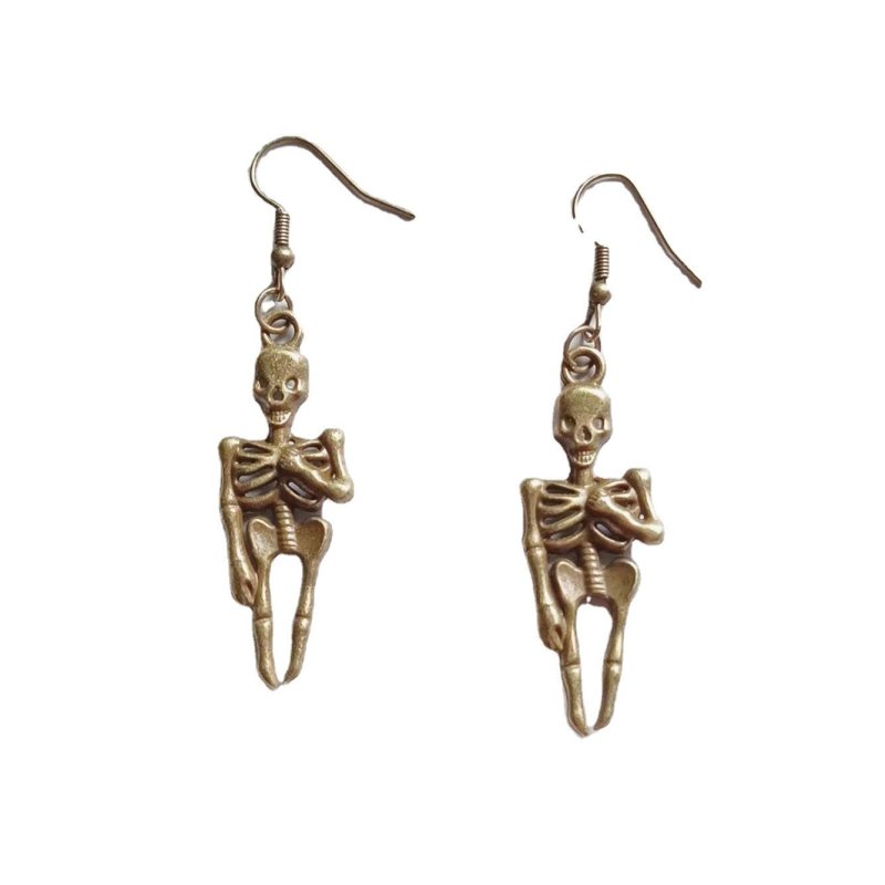 Skull Earrings Gothic Style-Jewearrings