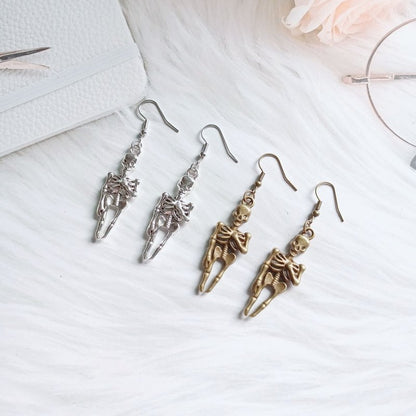 Skull Earrings Gothic Style-Jewearrings