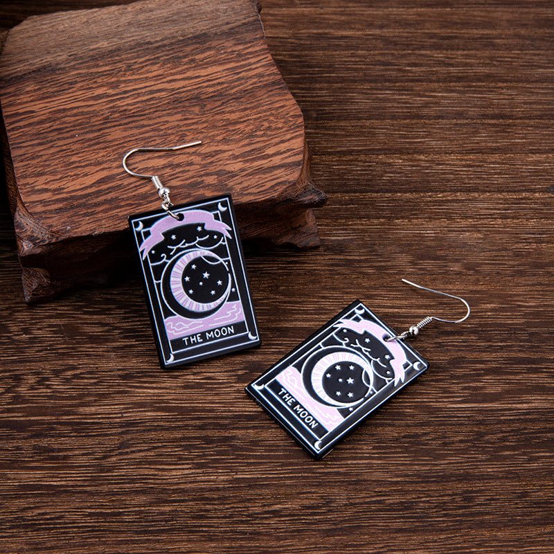 Skull Earrings Halloween Black Cat-Jewearrings