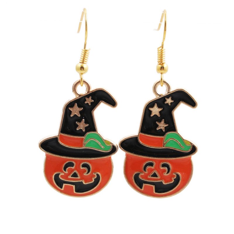 Skull Earrings Halloween Female Ghost-Jewearrings