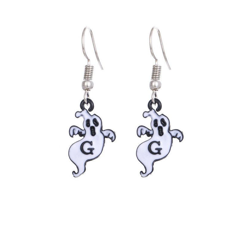 Skull Earrings Halloween Female Ghost-Jewearrings