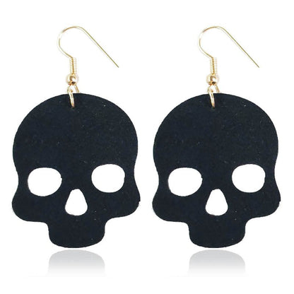 Skull Earrings Halloween Spider-Jewearrings