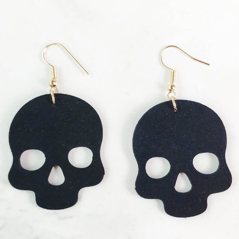 Skull Earrings Halloween Spider-Jewearrings