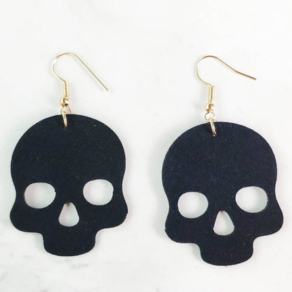 Skull Earrings Halloween Spider-Jewearrings