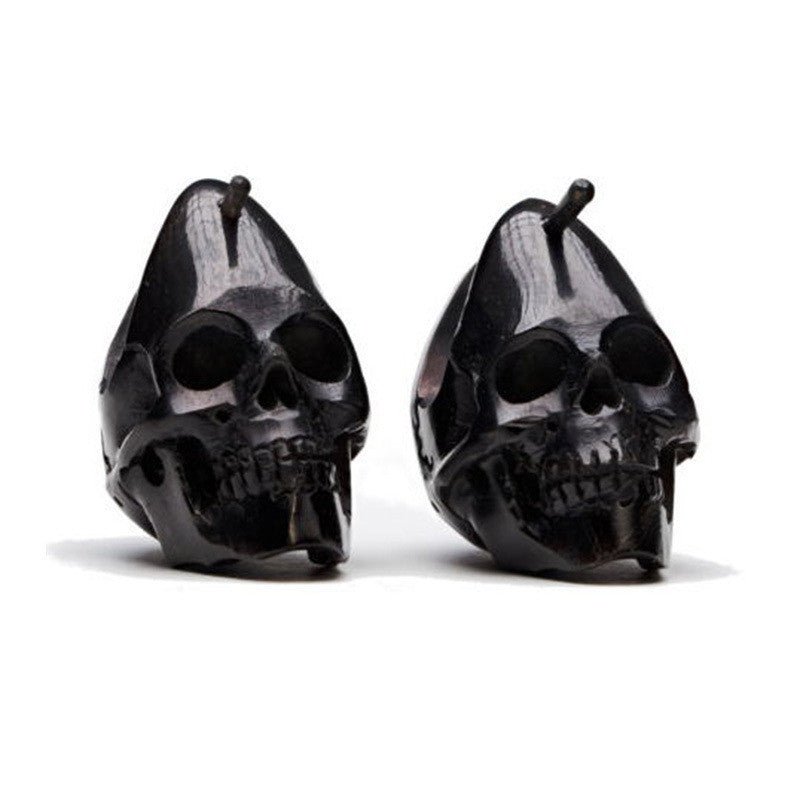 Skull Earrings Hip Hop Dumbbell Studs-Jewearrings