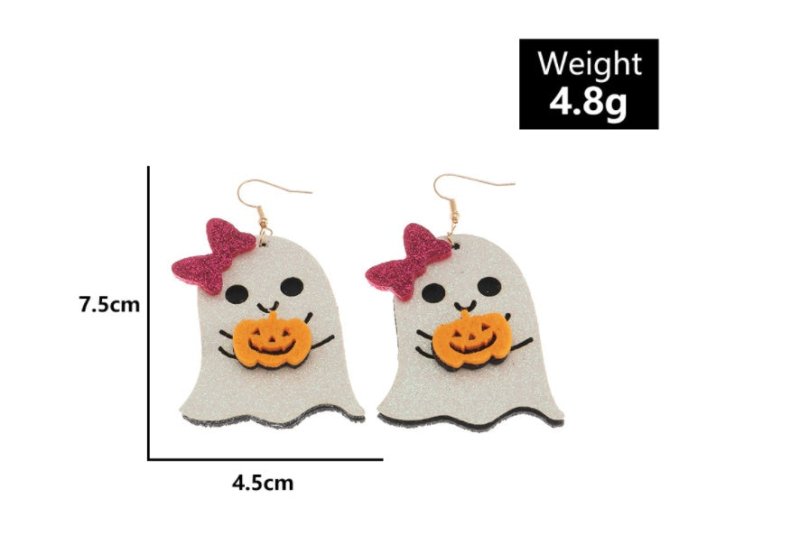 Skull Earrings Horror Funny Pumpkin Earrings-Jewearrings