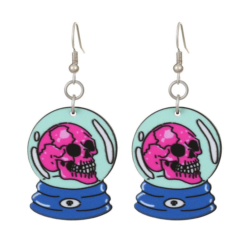 Skull Earrings Ins Dark Funny-Jewearrings